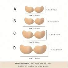 Clásico Mango Cup Recoger Pegatina Adhesiva para Pecho Negro 1 Par Empaquetado