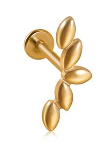 1 pièce Boucles d'oreilles clous en acier inoxydable en forme de serpent, étoile, cartilage tragus, hélix pour hommes et femmes, bijoux de piercing pour hélix et cartilage