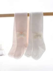 2pcs/Set Girls Tights, Lightweight Spring/Summer Infant Leggings, Mesh Toddler Stirrup Tights, Childrenswear