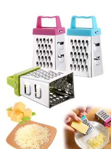 1pc Mini Garlic Grater, Stainless Steel Cheese Ginger Vegetable Spices Small Grater For Kitchen,Stainless Steel Mini Cheese Grater,Creative Small Box Graters For Kitchen Slicer, Cheese, Potato, Squash, Zucchini, Carrots, Lemons And Cucumbers,Ginger, Vegetable,Stainless Steel Four-Sided Planer,Multi-Function Vegetable Grater,Mini Cheese Grater, Professional Box Grater, Stainless Steel With 4 Sides,Kitchen Gadgets