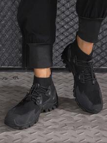 Nuevos zapatos de ciclismo para hombres 2025, zapatillas deportivas ligeras y transpirables para ciclismo casual, zapatos para bicicleta de montaña, zapatos para trekking, zapatos con suela gruesa para fitness, adecuados para caminadora, tallas extra grandes 45/46/47