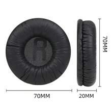 Replacement Ear Pads For JR300, JR300BT, T450BT, T500BT, Tune 500, Tune 500BT, Tune 510BT, Tune 520 Headphones - Headset Earpads & Ear Cushions (Black)