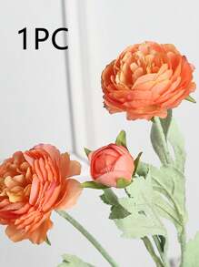 1 件/4 件人造奥斯汀玫瑰束仿真牡丹长茎人造花适合家庭花瓶办公室婚礼订婚插花周年纪念母亲节生日礼物 - 3頭洋牡丹 - 查看 14