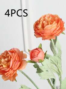 1 件/4 件人造奥斯汀玫瑰束仿真牡丹长茎人造花适合家庭花瓶办公室婚礼订婚插花周年纪念母亲节生日礼物 - 3頭洋牡丹 - 查看 16