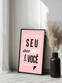Quadros Decorativos Seu Único limite e voce  – Quadro Ideal para Sala de Estar, Escritório, Hall de Entrada,
