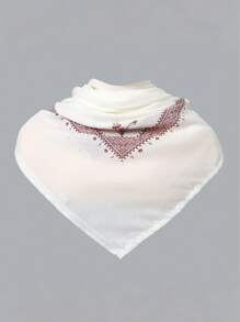 1pc Printed Headscarf/Turban, Large Size Arabic Dubai Saudi Desert Headwear For Men - Square Scarf - View 11