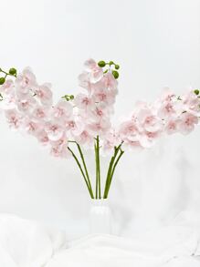 1/3/5支装，69厘米仿真蝴蝶兰，柔韧不褪色 - 适合DIY花墙、场景装饰、客厅/卧室花瓶插花、婚礼、派对、桌面装饰。是生日、毕业、秋冬季家居、厨房、婚礼、餐桌、办公室、花园、户外装饰的理想礼物。 - 粉色 - 查看 5