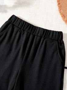 3pcs/Set Boys Casual Letter & Print Shorts With Pockets, Summer Outdoor Sportswear - Multicolor - View 3