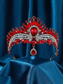 Women's Crystal Crown, Crystal Bubble Headpiece Bridal Royal Queen Headband Princess Tiara, Suitable For Bride Wedding, Ball, Birthday Party - Multicolor - View 3