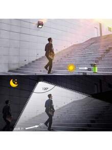 1 pièce Extérieur 20/30/40 LED Éclairage mural solaire, 3000 lumens Illumination Lumineuse, Éclairage de jardin extérieur pour Allée, Cour, Patio