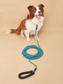 Reflective Nylon Rope Dog Leash With Safety Lock, Extra Long, Multiple Lengths Available, Heavy Duty Reliable