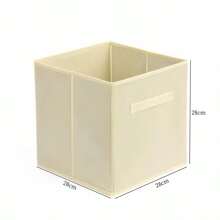 1pc Foldable Open-Top Storage Box, Household Organizer Bin For Miscellaneous, Toys, Clothes Wardrobe