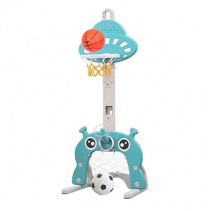 Canasta De Basquetbol Y Portería Infantil 3 En 1 Golf y Futbol - Verde - Ver 1