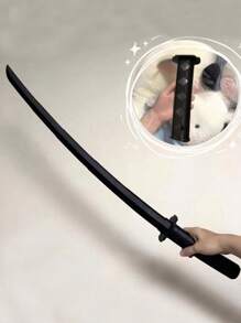1pc Extendable Samurai Sword, 3d Printed Gravity Throwing Sword, Plastic Decompression Samurai Sword, Katana, Fake Sword Halloween