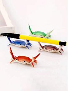 Creative Crab Mobile Phone Stand: Multi-Functional Desk Accessory For Phones, Pens, And Glasses - PVC Material - Multicolor - View 7