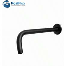 Brazo 40cm Negro Mate 36252 Regadera Ducha - Negro - Ver 1