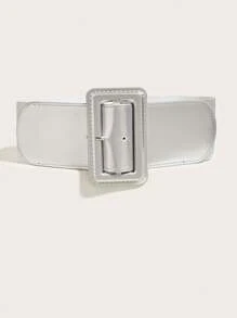 Cinto de malha feminino, decoração elástica na cintura, adequado para vestidos, casacos, verão versátil, outono escolar, outono, Halloween - cinto casual - Ver 7