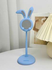 1pc 2025 New Cartoon Rabbit With Floppy Ears Phone Stand, Desktop Phone Holder, Multi-Function Stand, Adjustable Height Slouchy Support Stand, Live Streaming Slouchy Stand - Multicolor - View 12