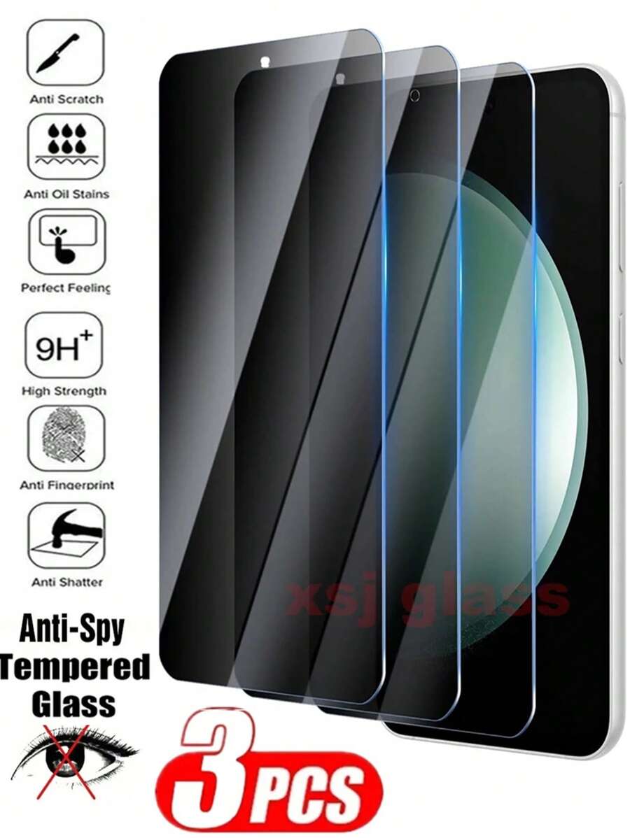 3Pcs Tempered Glass Compatible With Samsung Galaxy A56 A36 A26 A16 A06 A55 A35 A25 A15 A05 A54 A34 A24 A14 A04 A73 A53 A33 A23 A13 A03 A72 A52 A32 A12 A02 A71 A51 A21 A71 Screen Protector 9H 2.5D Full Cover Glue Screen Glass