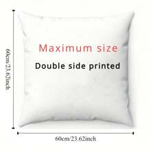 定制宠物毛绒枕套 - 双面设计，适合圣诞节、周年纪念日和生日礼物 - 拉链闭合，仅可手洗，定制宠物枕头 - 彩色 - 查看 7