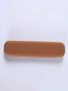 1 pieza Estuche protector de silicona para brochas de maquillaje, bolso de viaje portátil a prueba de polvo para almacenar brochas de maquillaje/lápices/lápiz labial/rímel y otras herramientas cosméticas, bolsa de aseo, bolsa de viaje, almacenamiento de maquillaje, bolsa de playa, vacaciones, artículos esenciales, útiles escolares, artículos esenciales de viaje, para mujer, para dormitorio universitario, para baño