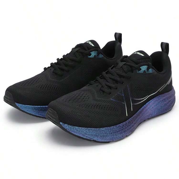 XTEP ACE Technology Running Shoes - Cushioned & Rebound Men's Road Sneaker - Black/Fluorescent Green - View 3