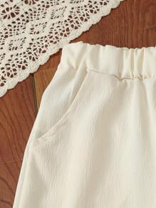 3 双女童休闲紧身裤，时尚百搭，四季皆宜 - 彩色 - 查看 6