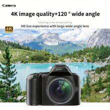 4K Photography Camera, Digital Camera, Cameras For Photography, Vlog Camera, Optional Macro Lens/ Fill Light, 32GB SD Card, 3000mAh Battery, Front And Rear Cameras - 相機+可裝補光燈+32GB記憶卡 - 查看 4