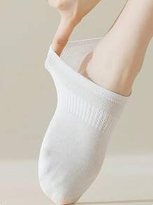 5/12 pares de calcetines multicolor para mujer, de unicolor, con cintura elástica, antideslizantes, de tejido de punto transpirable, estilo náutico de moda y universitario, calcetines invisibles, versátiles para primavera/verano, hogar, viajes, deporte, regalo para fiestas (sin tarjeta de papel)