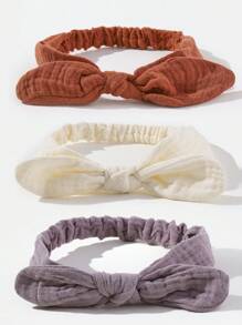 Bộ 3 băng đô co giãn hình tai thỏ, phụ kiện tóc hoạt hình cho trẻ sơ sinh và trẻ mới biết đi - Nhiều màu - Xem 12