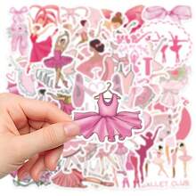50pcs Ballet Dancer Stickers For Luggage, Notebook, Planner, Phone Case, Graffiti Decoration - 50 Ballet Stickers TT242 - View 5