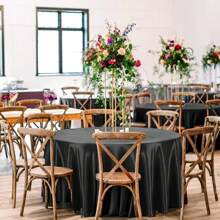 4 pezzi Tovaglia rotonda da 145 cm di colore verde oliva, morbida ed elegante, adatta per cucina, sala da pranzo, matrimoni, feste di compleanno