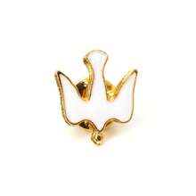 12 Pcs Holy Spirit Lapel Pin Plated With Enamel Religious Gifts - White - View 3