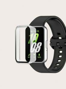 1 pieza Carcasa protectora de unicolor compatible con Samsung Galaxy Fit 3, carcasa dura de cobertura total - Galaxy Fit 3 - Ver 8