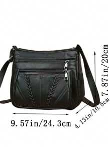 质地柔软的小包单肩包全时尚斜跨包【拉链方向随机】适合青少年夏季休闲户外运动或度假旅行或毕业礼物或生日礼服配饰