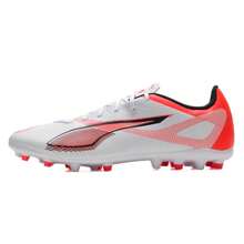 Puma ULTRA 5 PLAY MG Men's Football/Soccer Cleats, Cushioned, Suitable For Pitch Training, 108328-01 - Puma White-black-bright Red - View 1