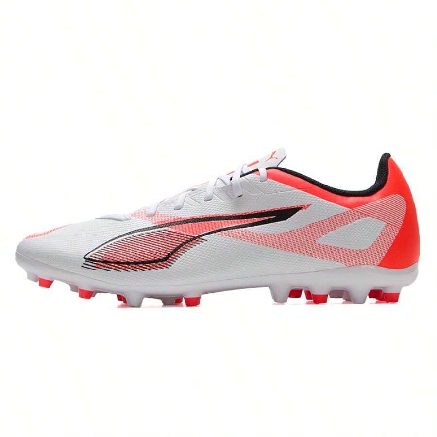 Puma ULTRA 5 PLAY MG Men's Football/Soccer Cleats, Cushioned, Suitable For Pitch Training, 108328-01 - Puma White-black-bright Red - View 1