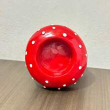 1pc Dễ thương Nấm Nhựa Nến Trang Trí Máy Tính Để Bàn Nến Thủ Công Trang Trí Nội Thất Nấm Nến Điêu Khắc - Đỏ - Xem 7