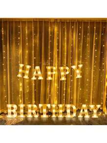 16cm Luce a LED con lettere, luce notturna illuminata con alfabeto e numeri, adatta per decorazione di casa, bar, matrimonio, festa di compleanno - Bianco - Visualizzare 6