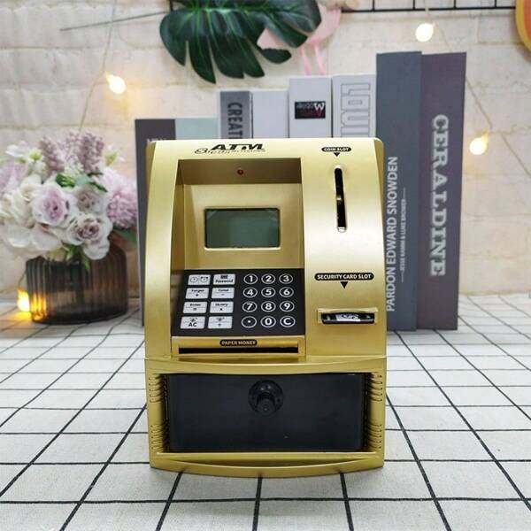 Salvadanaio automatico con accesso tramite password e voce intelligente, regalo perfetto per Natale, Ognissanti e Ringraziamento