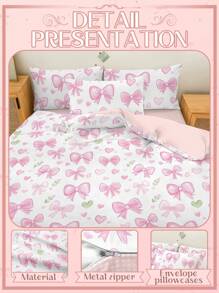 2/3pcs Duvet Cover Set, Comforter Cover Set, Bedding Set, Independence Day , Cute Princess Style Duvet Cover Set, Valentine's Day Bedding Gift Set, Soft And Comfortable Bedding Set For Bedroom, Skin Friendly Double Bedding Set, Christmas Bedding Set, Made Of Soft And Breathable Fabric, All Size Bed, For Twin, Full, King, Queen Size, Machine Washable