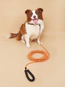 Extended Reflective Nylon Rope Dog Leash With Safety Lock Clip, Variety Of Length Options, Multiple Colors, Heavy Duty & Reliable