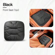 New Car Seat Cushion Luxury Leather Waist Back Support Pillow Breathable Non-Slip Driver Seat Pad Universal Lumbar Pillow