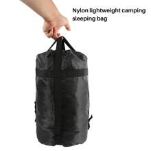 Nylon Compression Sacks Bag Sleeping Bag Stuff Storage Sack - Black - View 5