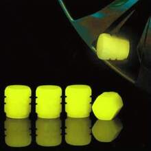 20pcs Luminous Tire Valve Caps, Glow In The Dark Tire Valve Covers For Bicycle, Motorcycle, Car Decoration Accessories