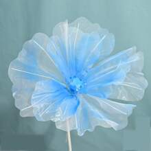 1Pc 40/50cm Big Simulation Flower Window Display 3D Large Artificial Flowers Hanging Gauze Hollow Fake Flower Wedding Home Decor Back To School Room Decor School Supplies