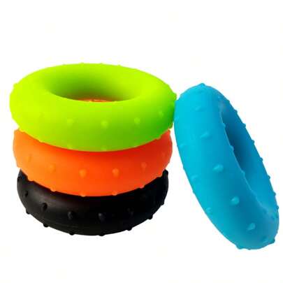 1 件手握力器、手指握力器、便携式手部锻炼握力环，用于手部和手指力量训练、放松健身配件、运动、健身、在家锻炼