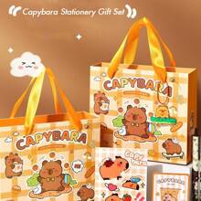 Capybara-Themed Stationery Gift Set, Including A Notebook, Gel Pen, Pendant, And Accessories - A Charming Essential Kit For Students And Animal Lovers - Multicolor - View 3