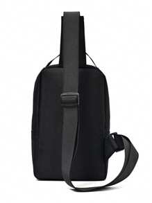 1pc Men's Solid Color Multi-Pocket Waist Bag/Chest Bag, Fashionable & Versatile, Suitable For Men's Daily Use, Travel & Vacation, Adjustable Shoulder Strap Purse Belt Fanny Pack Side Bags For Men