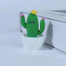 1 pieza/4 piezas Planta suculenta maceta realista de resina linda, decoración de escritorio pequeña de resina, artesanía creativa de resina